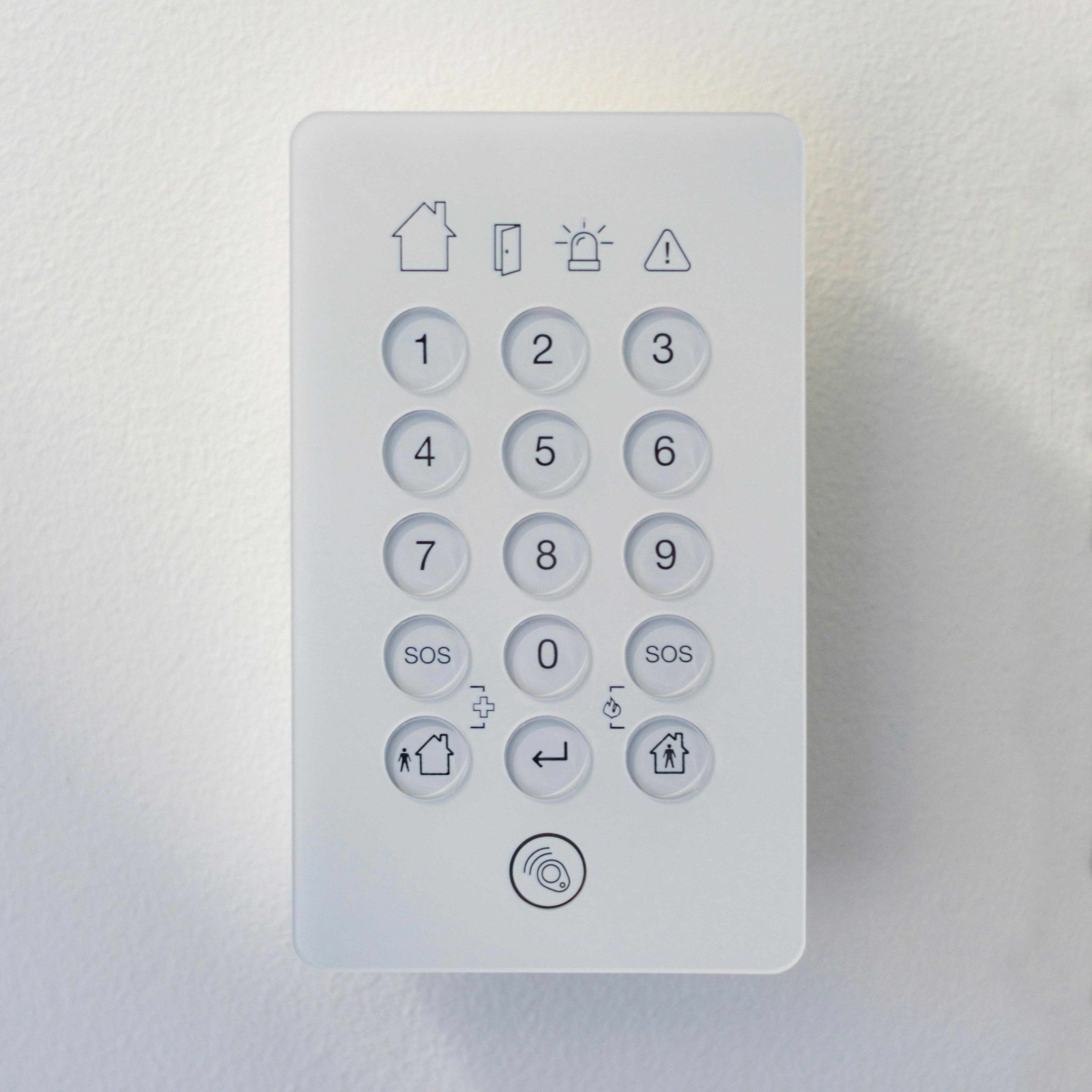 Wireless Keypad White background