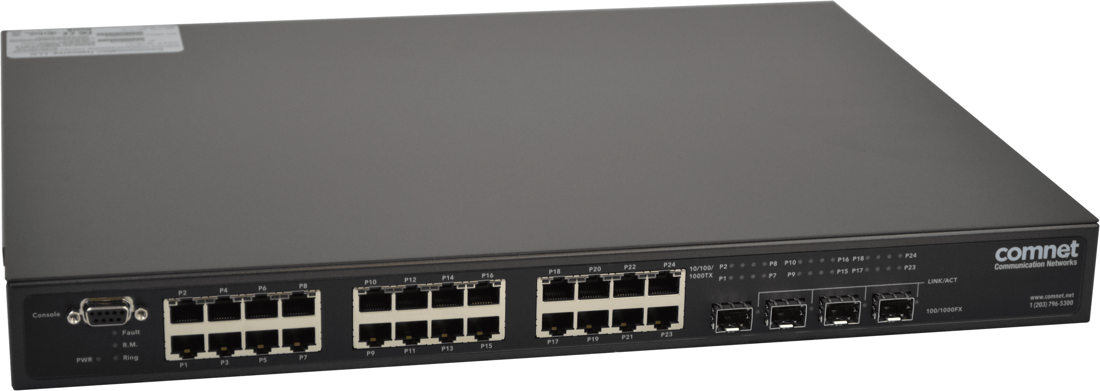 Hardened Managed L2+ PoE Switch, 2 SFP, 2 Combo, 22 RJ45