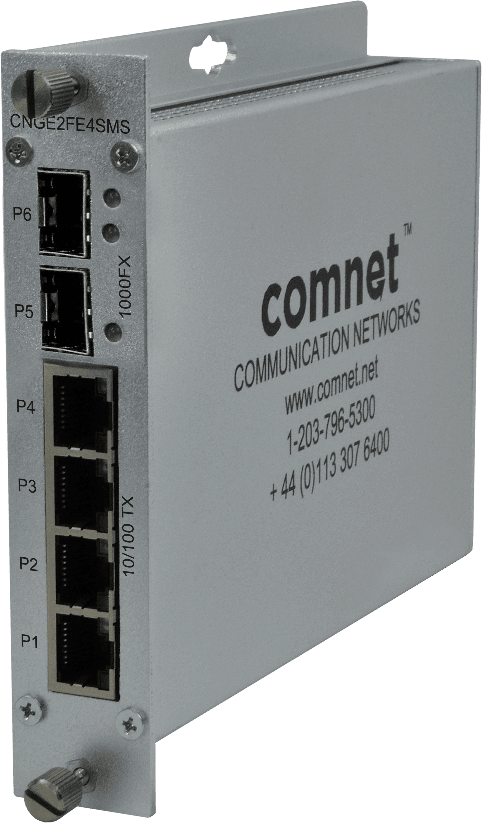 Hardened Self-Managed Switch, 4 RJ45, 2 SFP