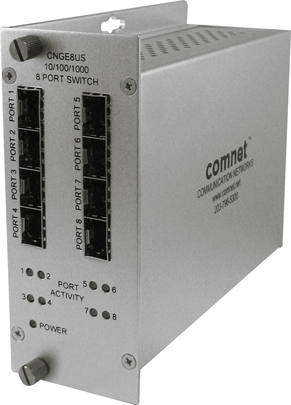 Hardened Unmanaged Switch, 8 SFP 