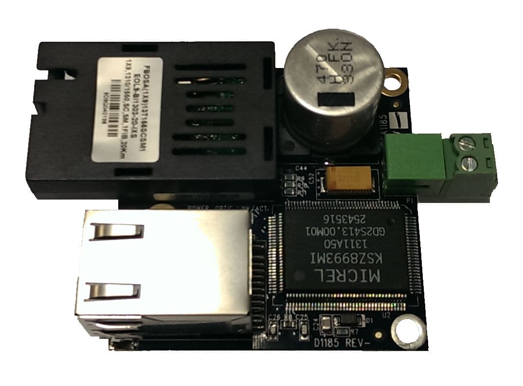 Hardened 10/100 Media Converter PCB, Simplex SC Optic, multimode, A Unit