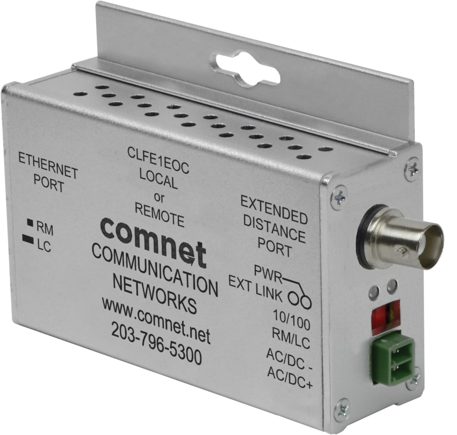 Ethernet Extender over Coax, af PoE Passthrough Supported, Single-Channel