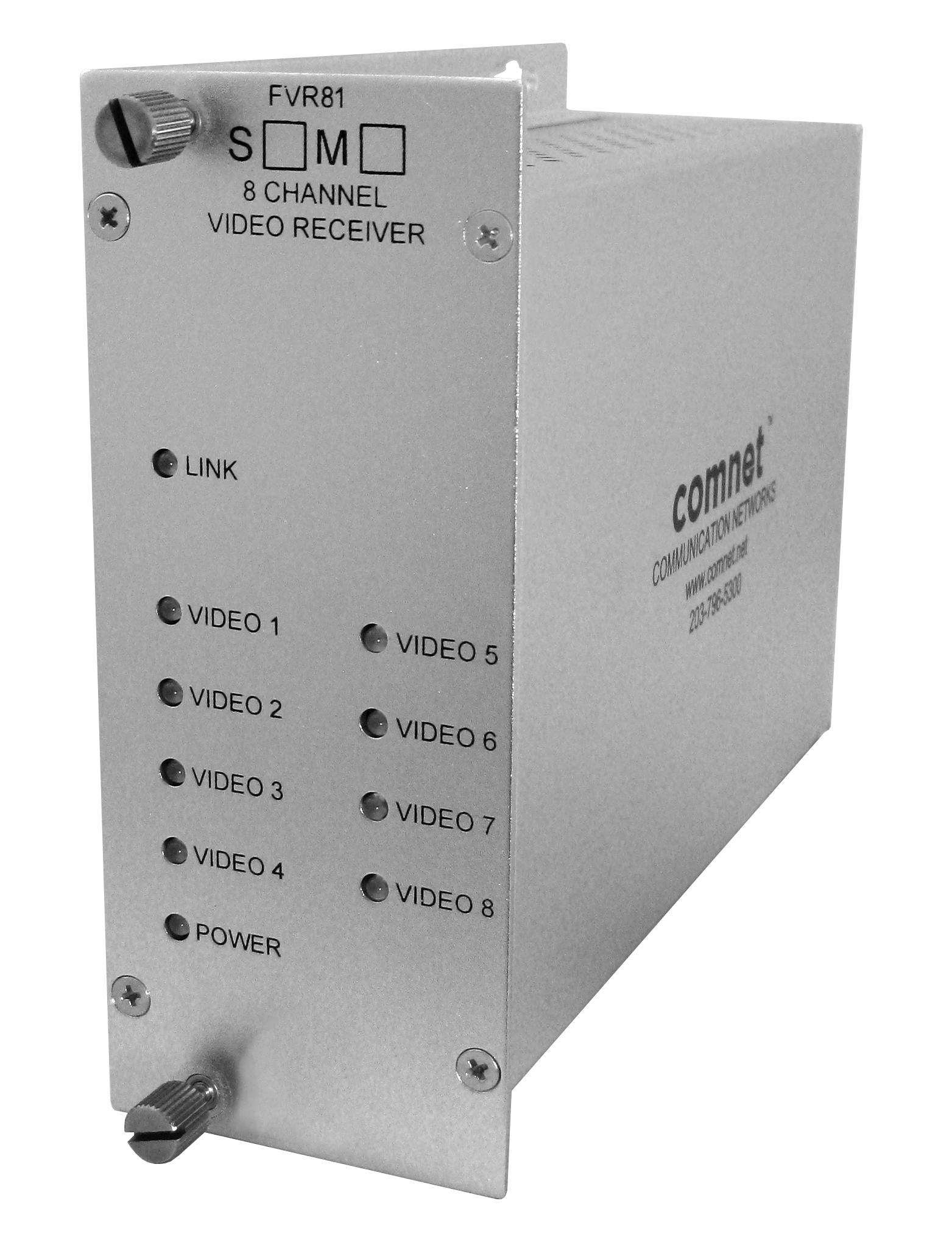 Analog Video Transmitter, 8 Channel, multimode, 1 fiber