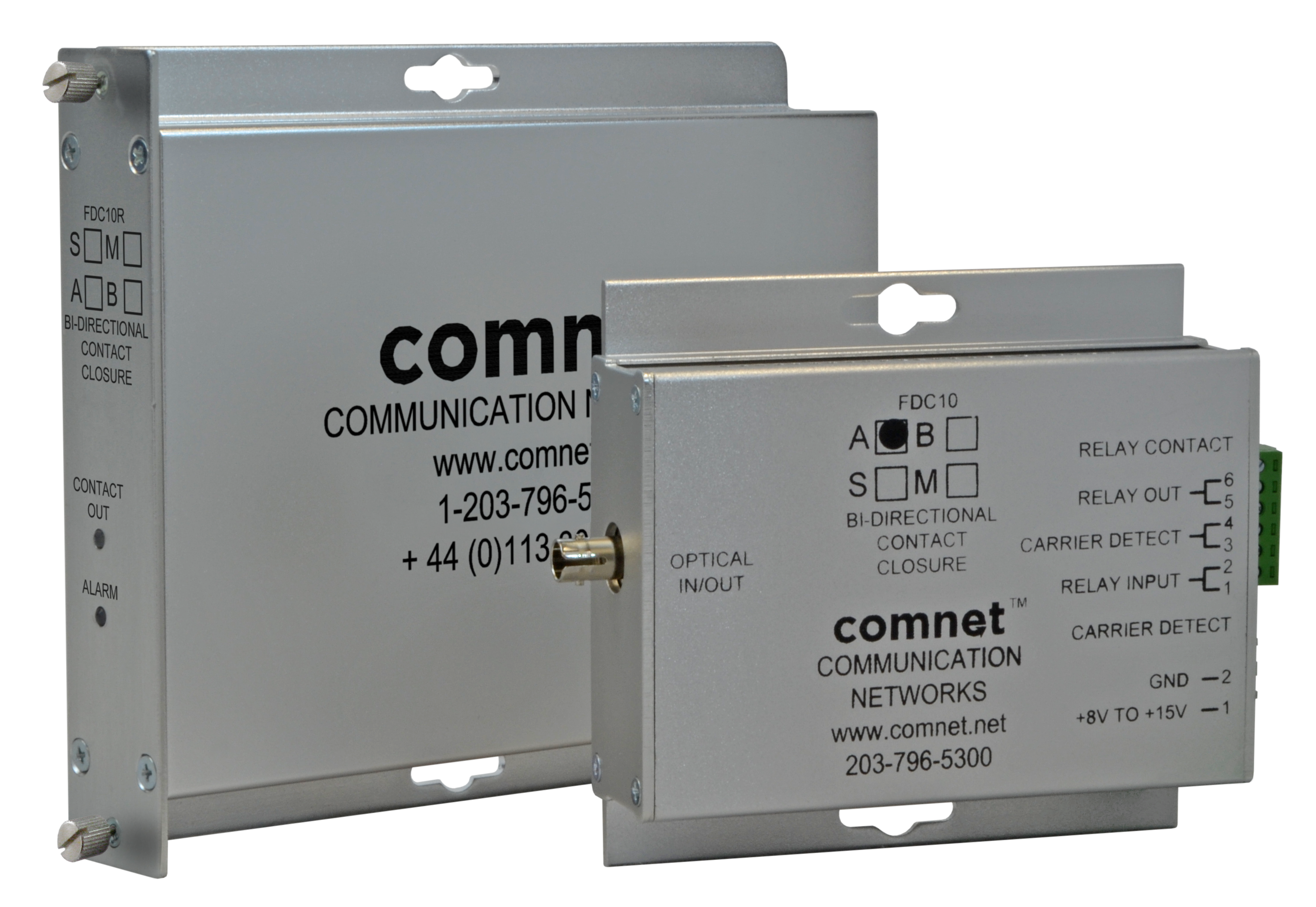 Contact Closure, 1-Channel Duplex, Mini, multimode, 1 fiber