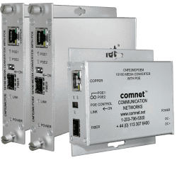 Hardened 10/100 PoE Media Converter, SFP Optical Port