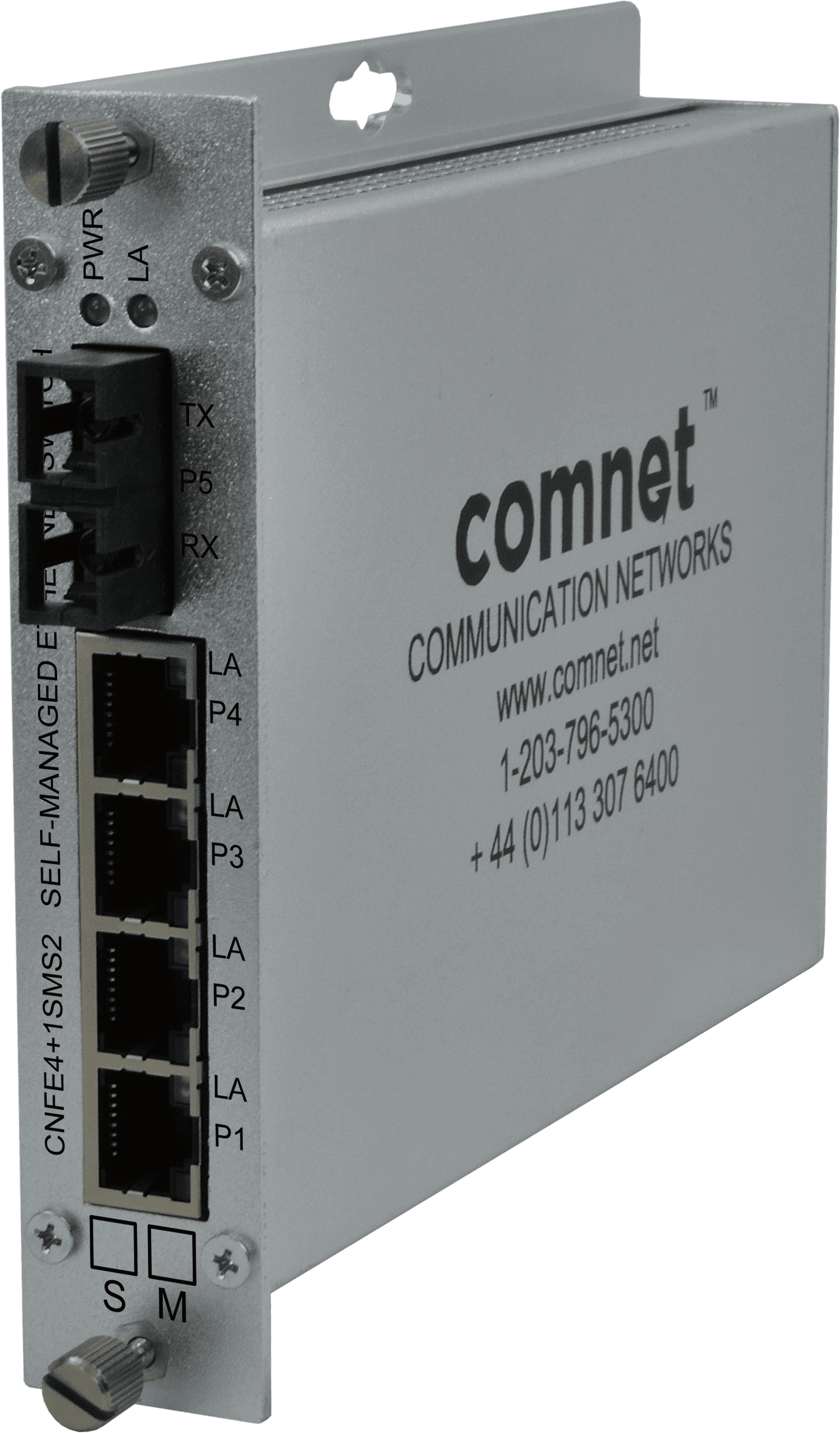 4TX/1FX 10/100 SELF-MANAGEDETHERNET SWITCH, MM, 2FIB,SC