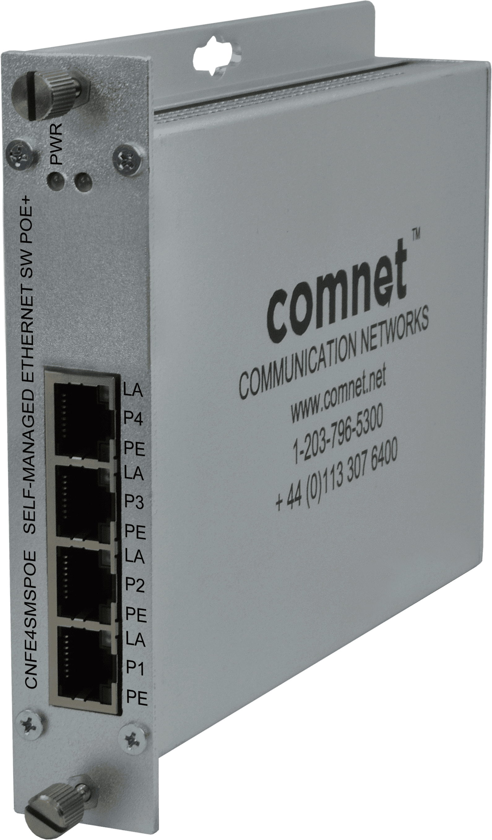 Hardened Self-Managed PoE Switch, 4 RJ45