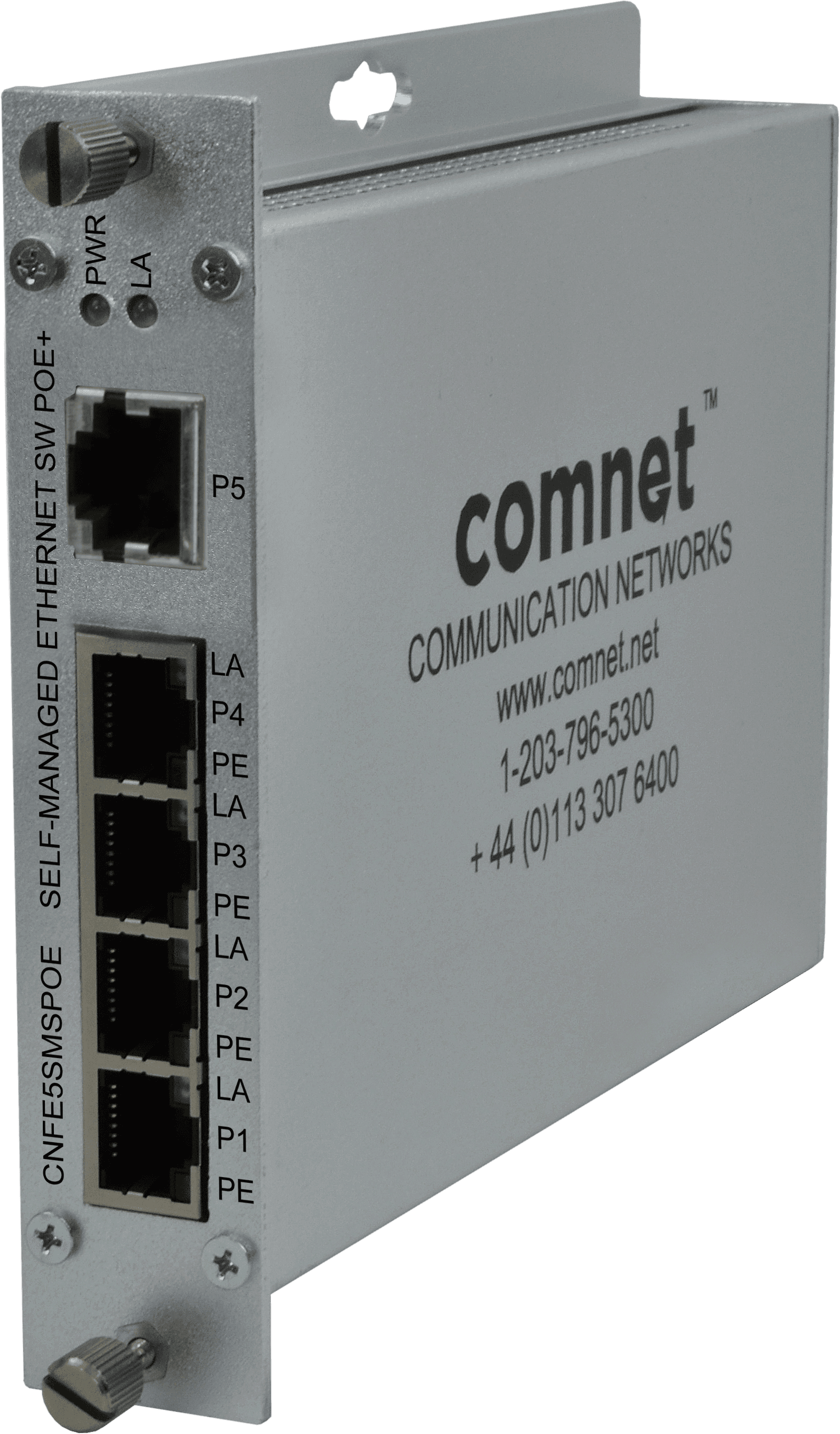 Hardened Self-Managed PoE Switch, 5 RJ45