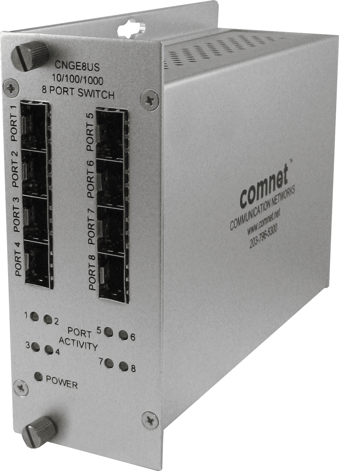 Hardened Unmanaged Switch, 8 SFP