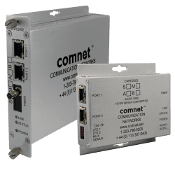 Hardened 10/100 PoE Media Converter, Mini, 2 RJ45 to 1 Simplex ST Optic, multimode, AC/DC Power, B Unit