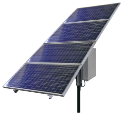 Solar Kit, Consists of 4 Solar Panels, 200Ah Capacity, Controller, Enclosure, Mounting hardware, 30W Continuous, 3 Hours Peak Sunlight